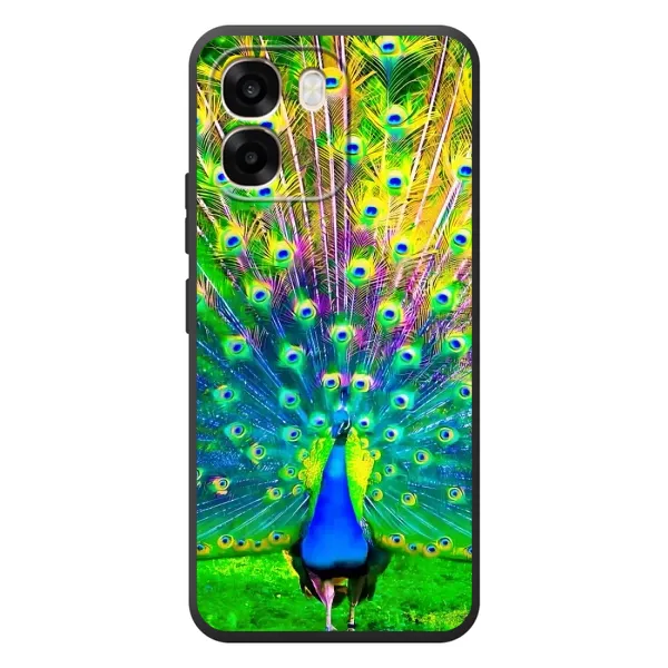 Чохол з принтом «Яскравий Павлин» для OPPO A6