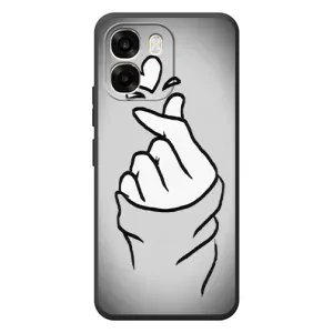 Чохол з принтом для OPPO A6 (AlphaPrint - Знак сердечка) (Значок Love)
