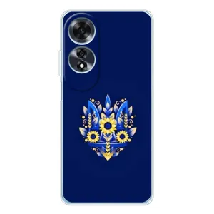 Чехлы для OPPO A60 5G  Укр. Символика (AlphaPrint) (Цветочный Герб)