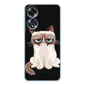Чохол з принтом для OPPO A60 5G (AlphaPrint) Модні коти (Сумний кіт)