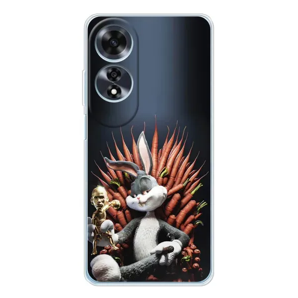 Чехол с принтом «Король Кролик» для OPPO A60 5G