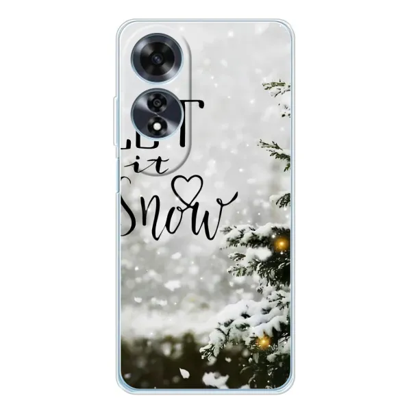 Чехол с принтом «Let it snow» для OPPO A60 5G