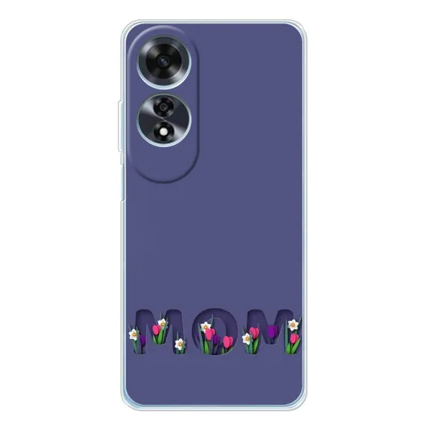 Чохол з принтом «Мама в квітах» для OPPO A60 5G