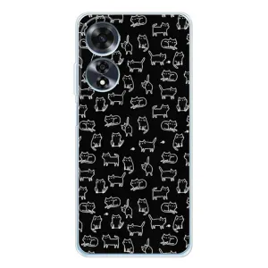 Чохол з принтом для OPPO A60 5G (AlphaPrint) Модні коти (Маленькі котики)