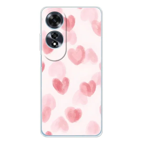 Чехол с принтом «Розовые сердечки» для OPPO A60 5G Чехол с принтом «Розовые сердечки» для OPPO A60 5G