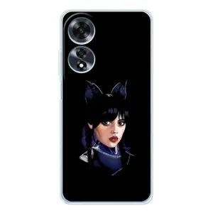 Чехлы Венсдей на OPPO A60 5G Уэнсдей (AlphaPrint) (серьезная Уэнздей)