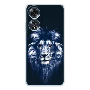 Чохол з картинкою ЛЕВ для OPPO A60 5G (VPrint) (Синій Лев)