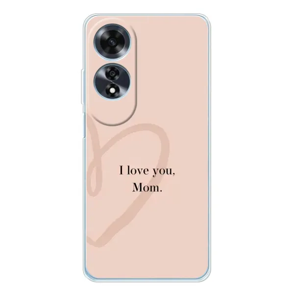 Чохол з принтом «Серце мамі» для OPPO A60 5G
