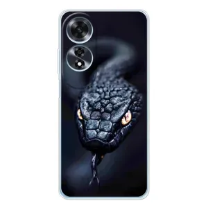 Чехол с принтом «Черная змея» для OPPO A60 5G