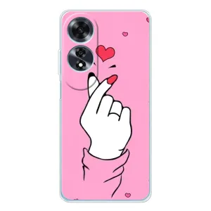 Чохол з принтом для OPPO A60 5G (AlphaPrint - Знак сердечка) (Знак Love)