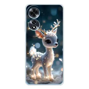 Яскравий чохол для OPPO A60 з Зимові Оленята (Блискуче оленятко)