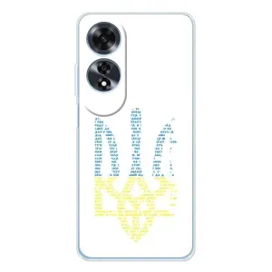 Чехлы для OPPO A60  Укр. Символика (AlphaPrint) (Герб из букв)