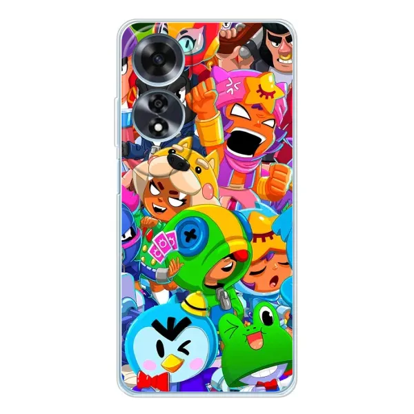 Чехол с принтом «Герои Бравл Старс» для OPPO A60