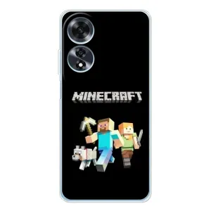 Чохол Майнкрафт на OPPO A60 (AlphaPrint) Minecraft (герої Minecraft)