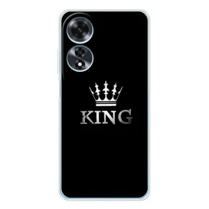 Чехол с Короной Оппо А16 - (AlphaPrint) (KING)