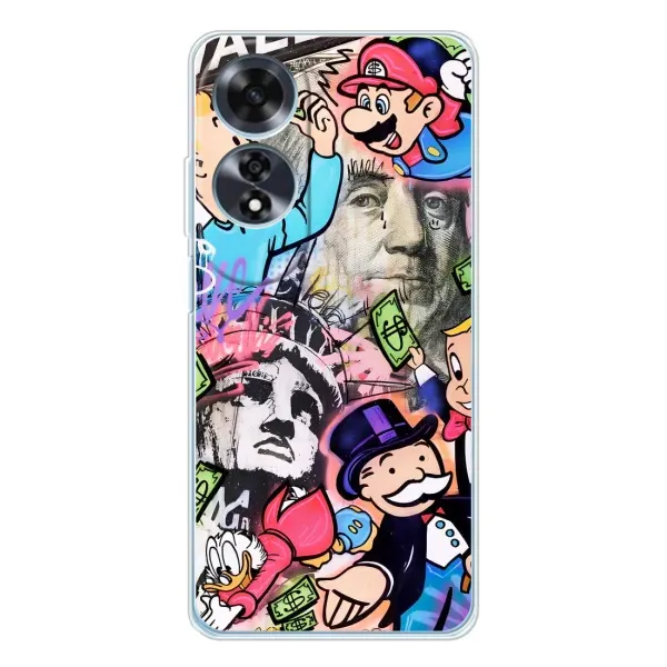 Чехол с принтом «Monopoly man» для OPPO A60