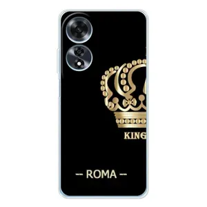 Чехлы для OPPO A60 (VPrint) - Футбольные клубы (Roma)