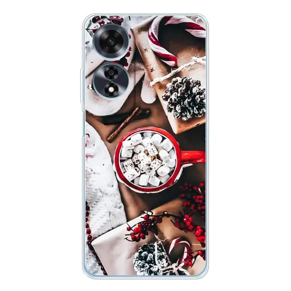 Чохол з принтом «Різдвяна атмосфера» для OPPO A60