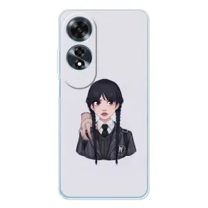Чехлы Венсдей на OPPO A60 Уэнсдей (AlphaPrint) (Уэнздей и Вещь)