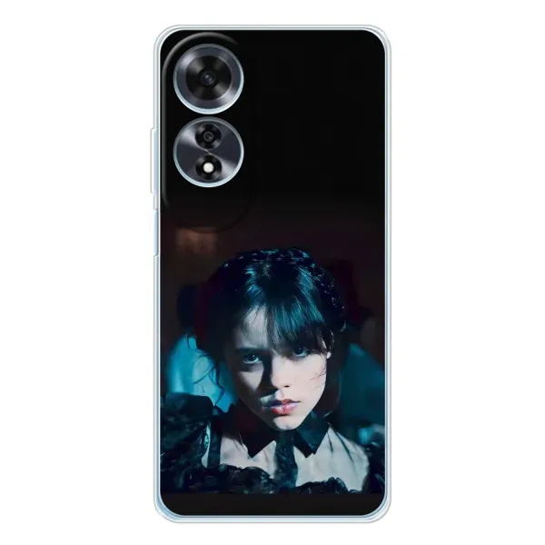 Чехол с принтом «взгляд Уэнздей» для OPPO A60