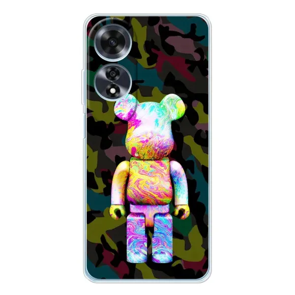 Чехол с принтом «Яркий Bearbrick» для OPPO A60