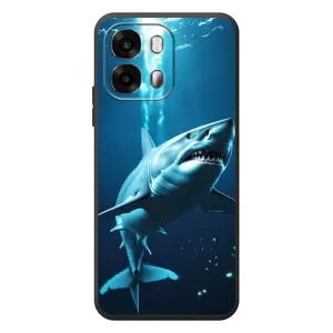 Чехол с картинкой «Хищники» для OPPO A6s (Акула под водой)
