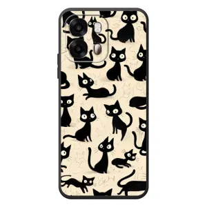Чохол з малюнком кіт на OPPO A6s (Чорні коти)