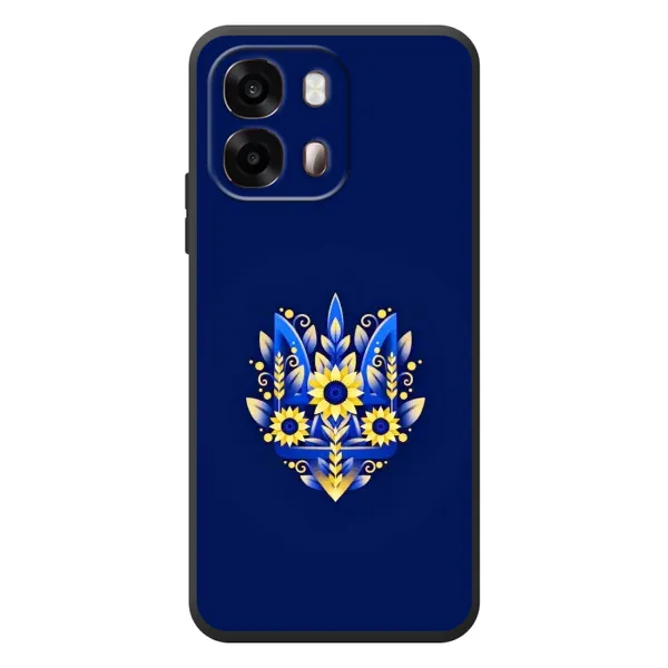 Чехол с принтом «Цветочный Герб» для OPPO A6s