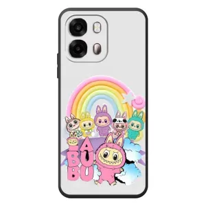 Чехол с Лабубу на OPPO A6s (Фон Лабубу)