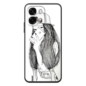Чохол з друком для OPPO A6s - (Мода) (AlphaPrint) (Фото дівчини)