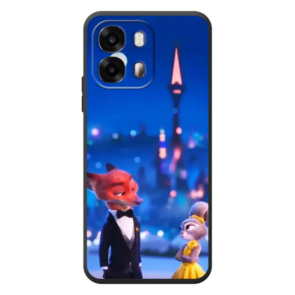Чехол с принтом «Романтический вечер Зверополис» для OPPO A6s