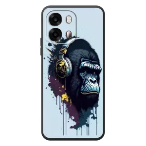 Чохол з Мавпами OPPO A6s - (AlphaPrint) (Горила в навушниках)
