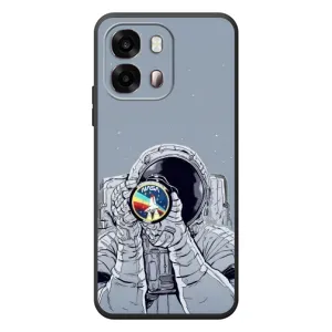 Чехол NASA для OPPO A6s (AlphaPrint) (Космонавт фото)