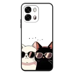 Чохол з малюнком кіт на OPPO A6s (Коти в окулярах)