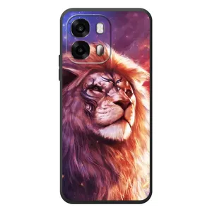 Чехол со Львом для OPPO A6s (VPrint) (Красочный Лев)
