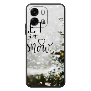 Новорічні, Святкові Чохли для OPPO A6s - 2024 год (Let it snow)