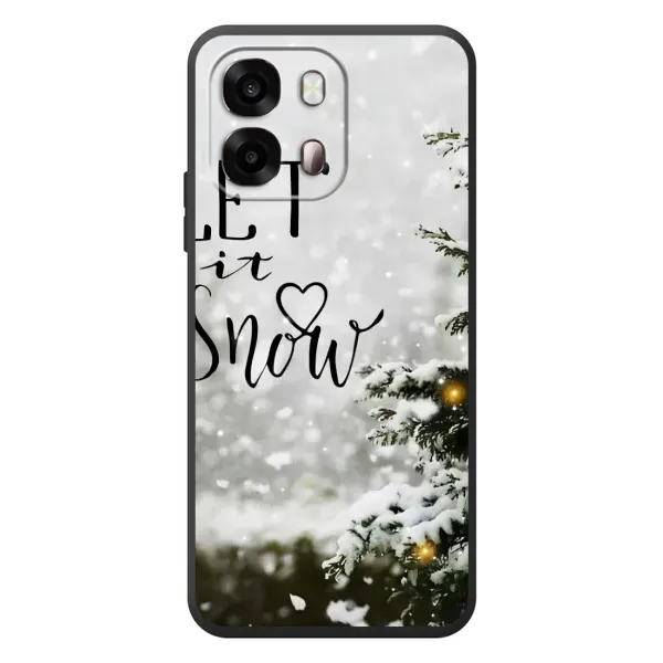 Чехол с принтом «Let it snow» для OPPO A6s