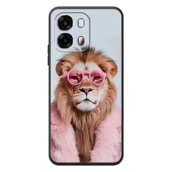 Чехол с принтом «Лев в очках» для OPPO A6s