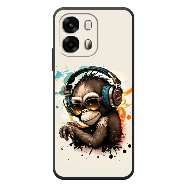Чохол з принтом «Макака в навушниках» для OPPO A6s Чохол з принтом «Макака в навушниках» для OPPO A6s