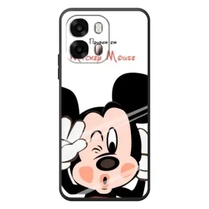 Эксклюзивный чехол для OPPO A6s (AlphaPrint - Мультяшные) (Маус Микки)