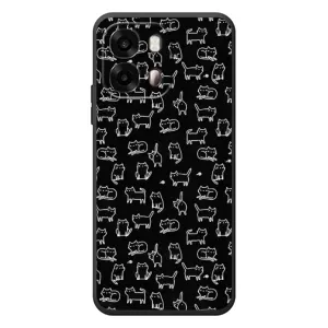 Чохол з принтом для OPPO A6s (AlphaPrint) Модні коти (Маленькі котики)