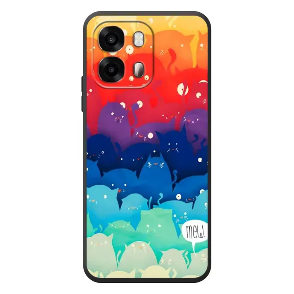 Чехол с принтом «Mew» для OPPO A6s