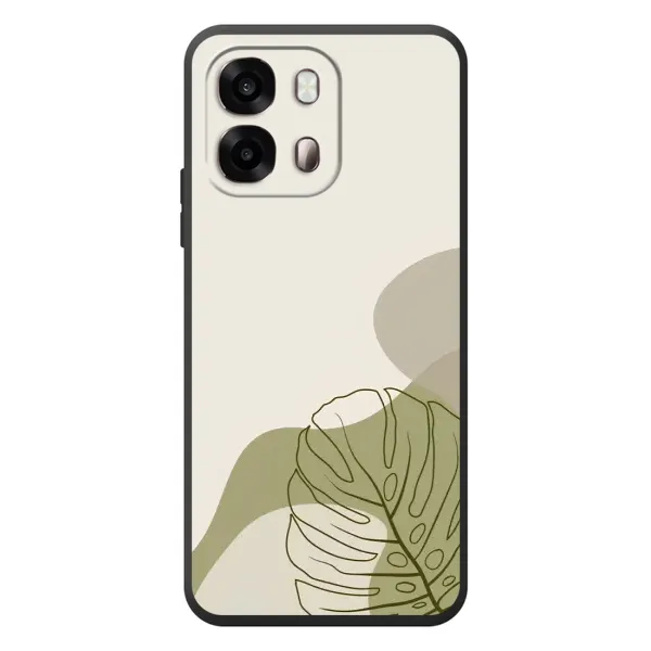 Чехол с принтом «Зеленая монстера дизайн» для OPPO A6s