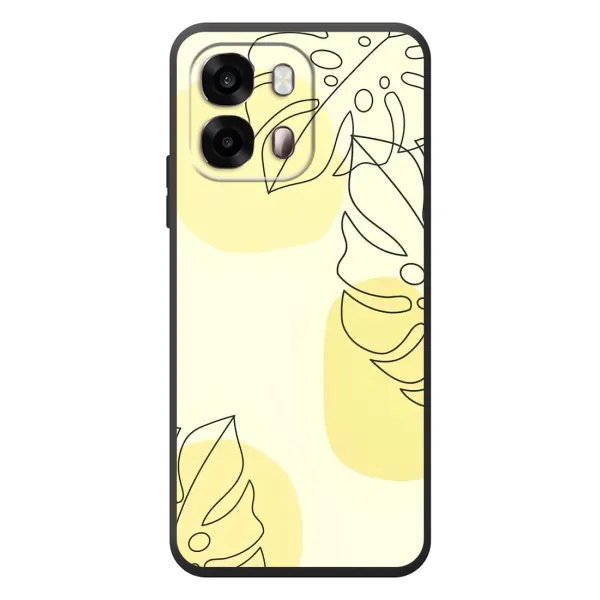 Чехол с принтом «Желтая монстера арт» для OPPO A6s