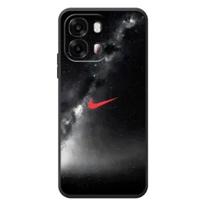Чехол для OPPO A6s - с принтом Найк (AlphaPrint) (Найк красный)
