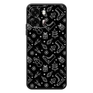 Новорічні, Святкові Чохли для OPPO A6s - 2024 год (Новорічний фон)