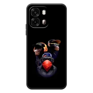 Чохол з Мавпами OPPO A6s - (AlphaPrint) (Три мавпи)