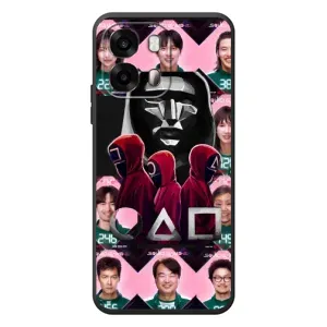Чехол Гра в кальмара для OPPO A6s (Участники Игра кальмара)