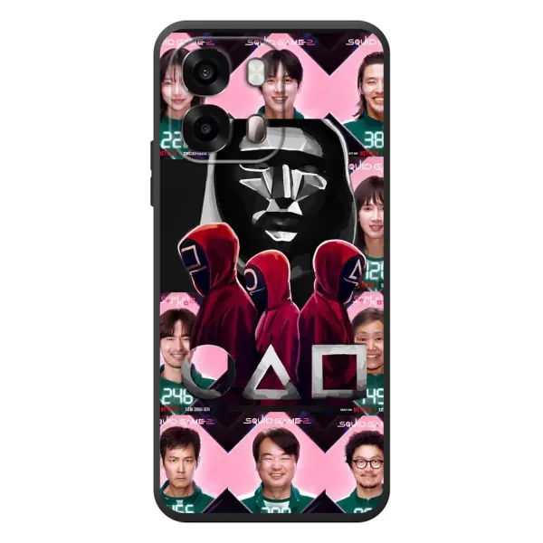 Чехол с принтом «Участники Игра кальмара» для OPPO A6s Чехол с принтом «Участники Игра кальмара» для OPPO A6s
