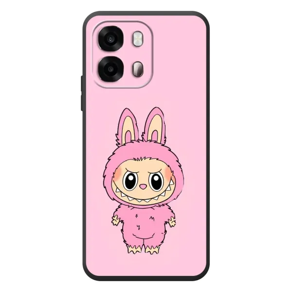 Чехол с принтом «Розовый Лабубу» для OPPO A6s
